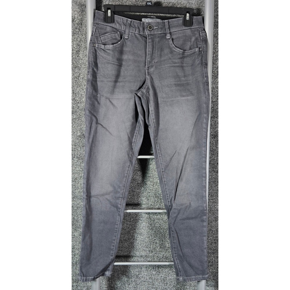 Wit & Wisdom Ab-solution Grey Skinny Jeans L1610MOZE Size 4